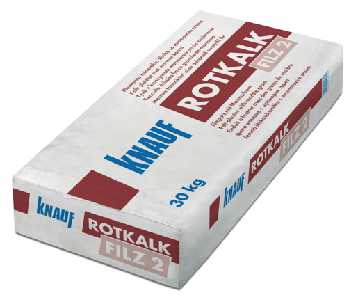Knauf PF2 Rotkalk Filz 2 1,5mm 30,0 kg Marmor Feinabrieb